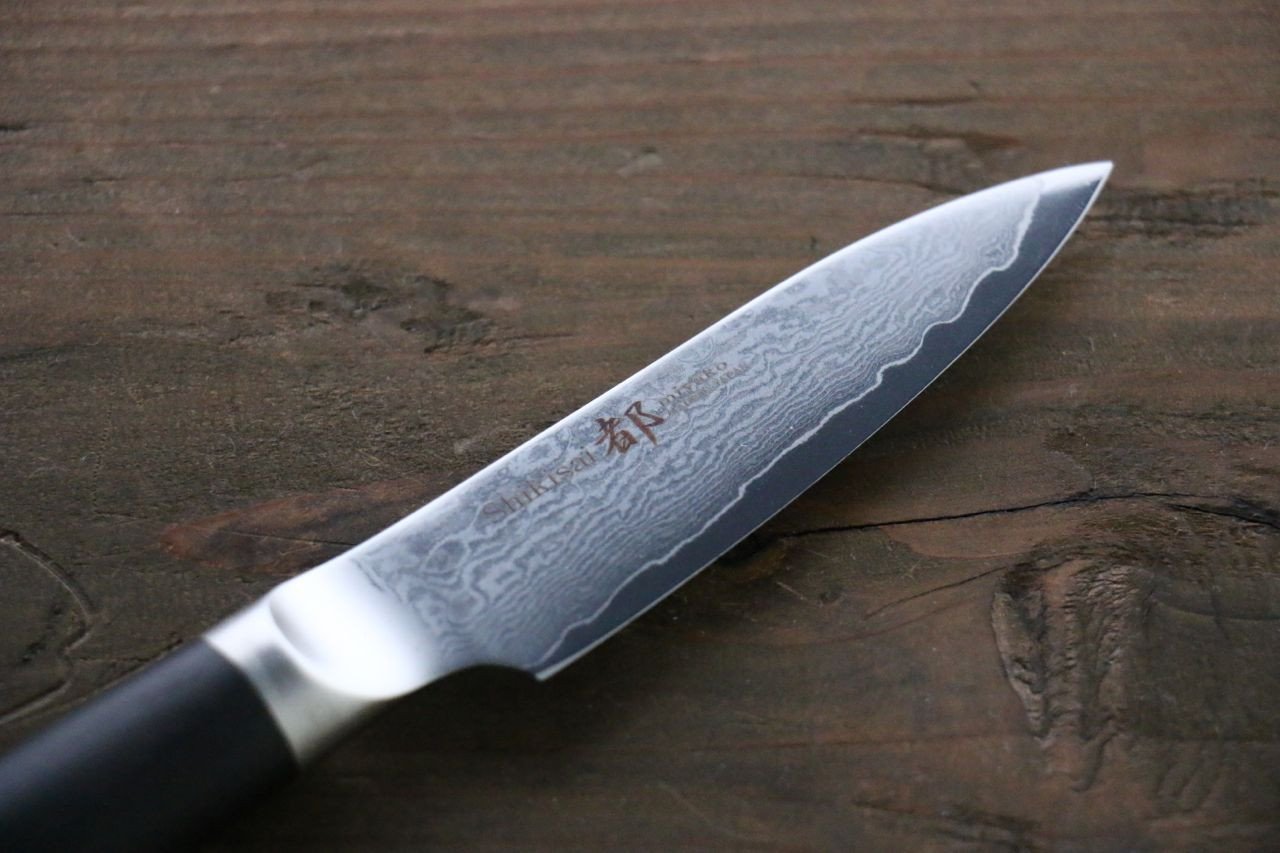 Miyako 33 Layer Damascus AUS-8a Paring 85mm - Seisuke Knife