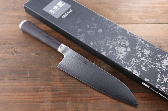 Miyako AUS8 33 Layer Damascus Santoku 180mm - Seisuke Knife