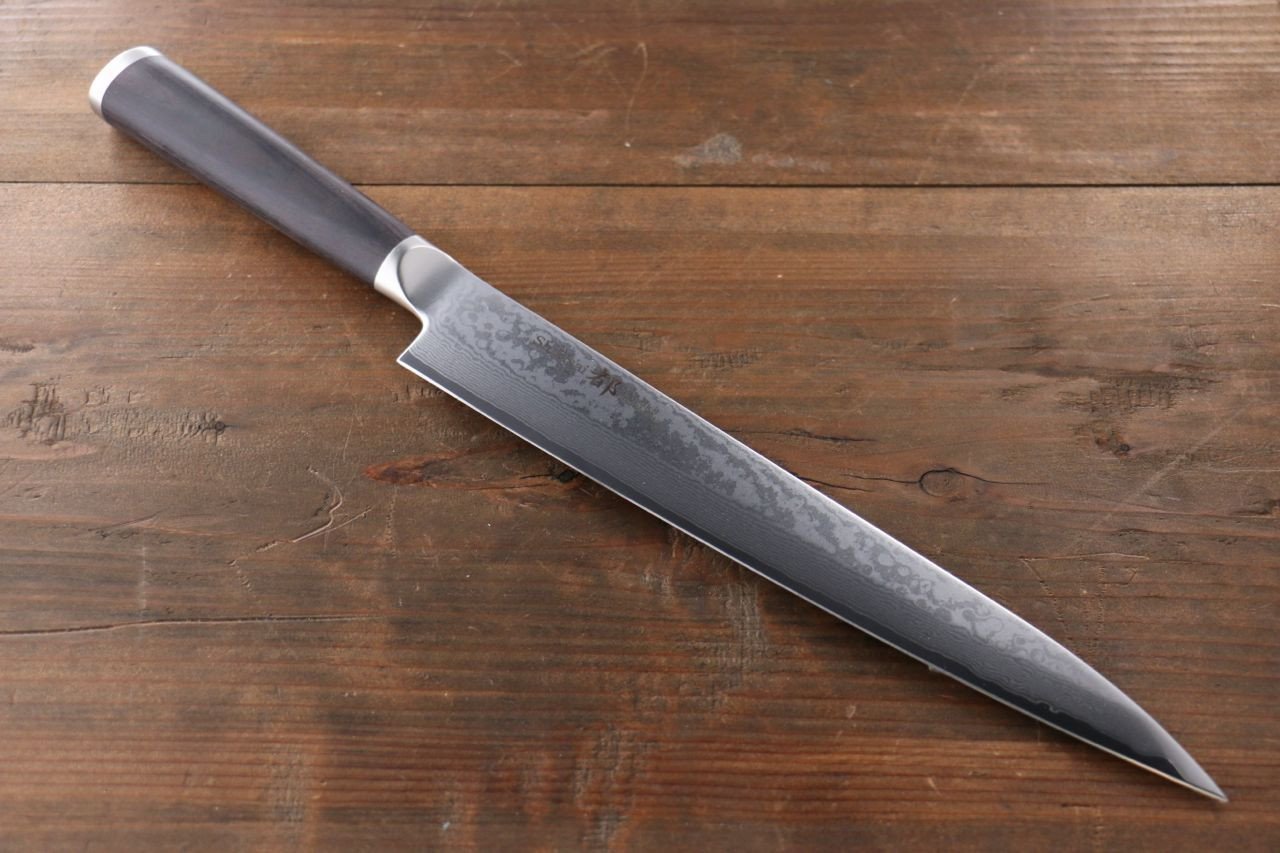 Miyako AUS8 33 Layer Damascus Yanagiba 240mm - Seisuke Knife