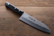  Sakai Takayuki 3 Layer Hammered Blue Steel Core Santoku Japanese Chef Knife 165mm - Seisuke Knife