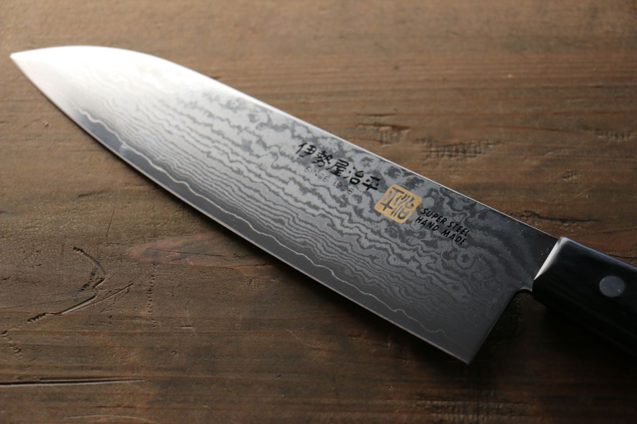 Iseya VG10 Damascus Santoku 180mm - Seisuke Knife