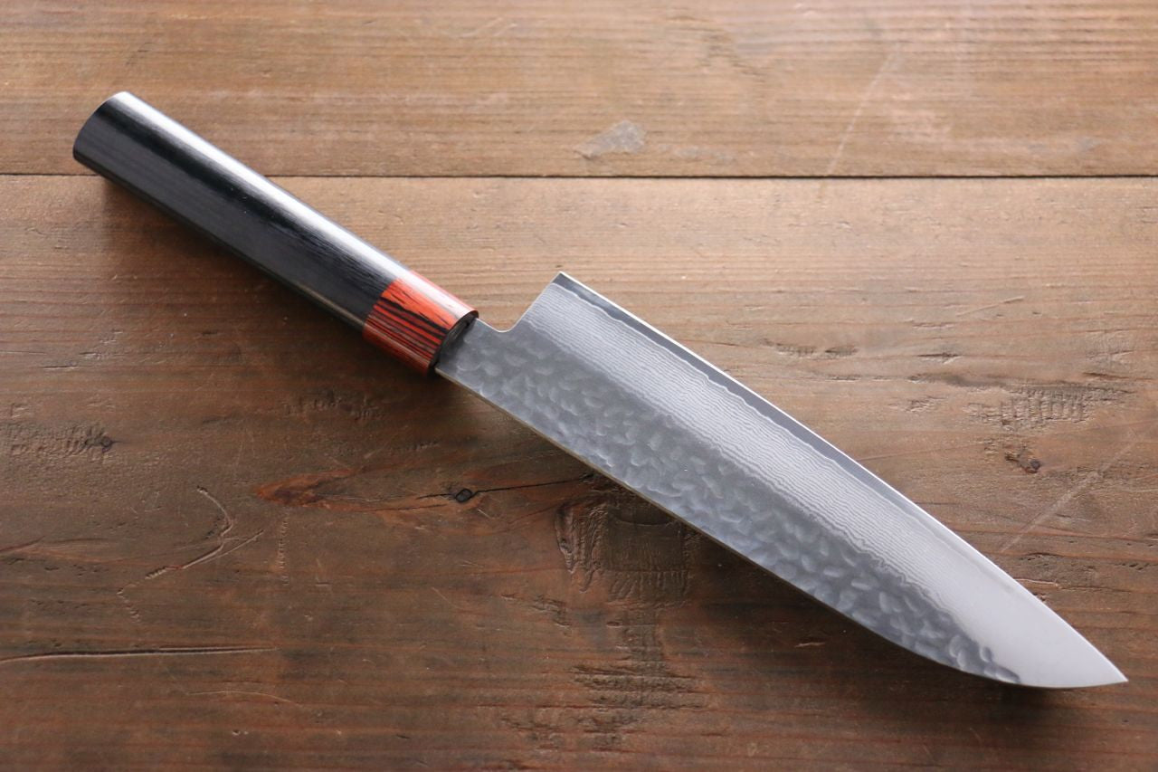 Iseya VG10 Damascus Santoku 180mm - Seisuke Knife