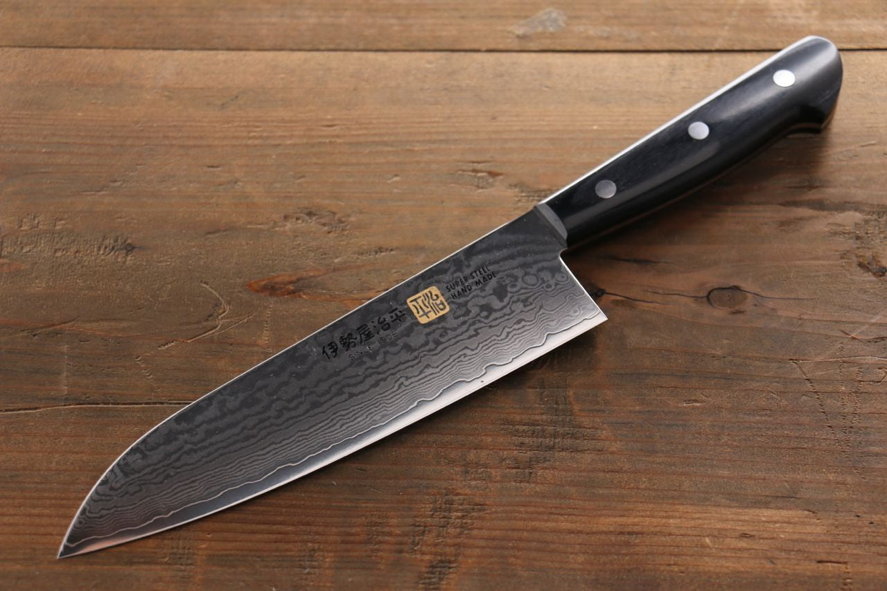Iseya VG10 Damascus Santoku 180mm - Seisuke Knife