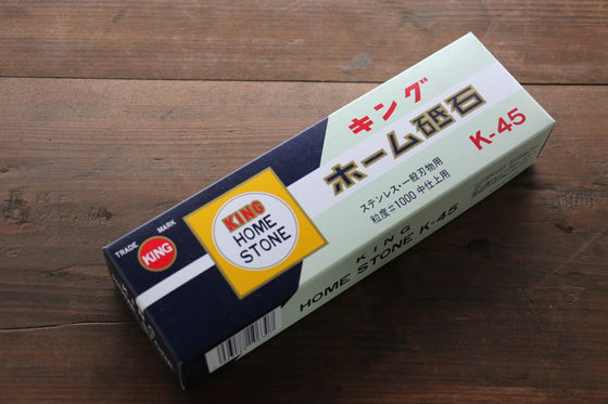 King Sharpening Stone #1000 Grit with Plastic Base K-45 - Seisuke Knife