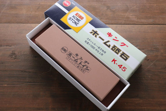 King Sharpening Stone #1000 Grit with Plastic Base K-45 - Seisuke Knife