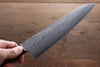 Shigeki Tanaka VG10 17 Layer Damascus Gyuto  210mm Red Pakka wood Handle - Seisuke Knife