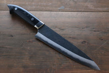  Takeshi Saji Nomura Style Blue Super Kurouchi Damascus Chef's Gyuto Knife 180mm with Micarta Handle - Seisuke Knife