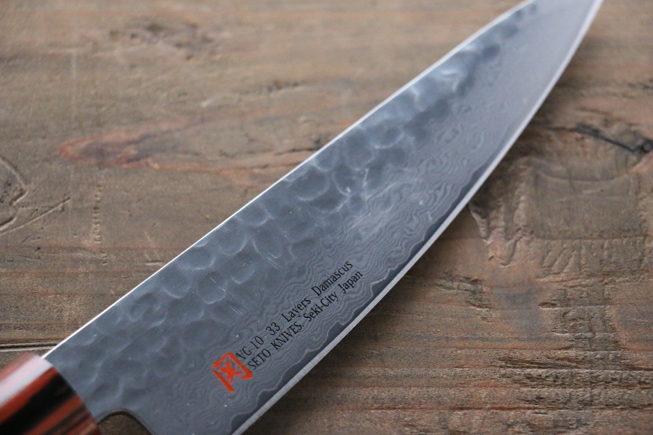 Iseya VG10 Damascus Small Santoku 135mm - Seisuke Knife