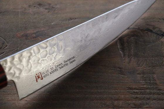 Iseya VG10 Damascus Small Santoku 135mm - Seisuke Knife