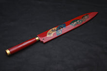  Takeshi Saji VG10 Japanese Yanagiba Chef Knife 270mm with Maki-e Art Fan - Seisuke Knife