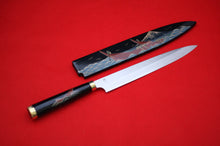  Takeshi Saji Knife VG10 Yanagiba 240mm with Makie Art - Mt.Fuji & Ships - Seisuke Knife