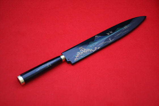 Takeshi Saji Knife VG10 Yanagiba 240mm with Makie Art - Mt.Fuji - Seisuke Knife