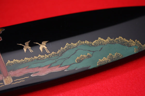 Takeshi Saji Knife VG10 Yanagiba 270mm with Makie Art - Torii - Seisuke Knife