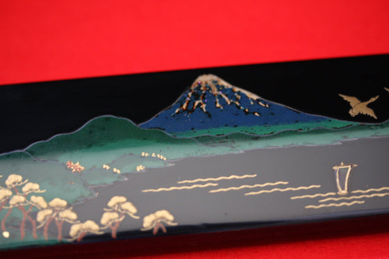 Takeshi Saji Knife VG10 Yanagiba 240mm with Makie Art - Mt.Fuji - Seisuke Knife