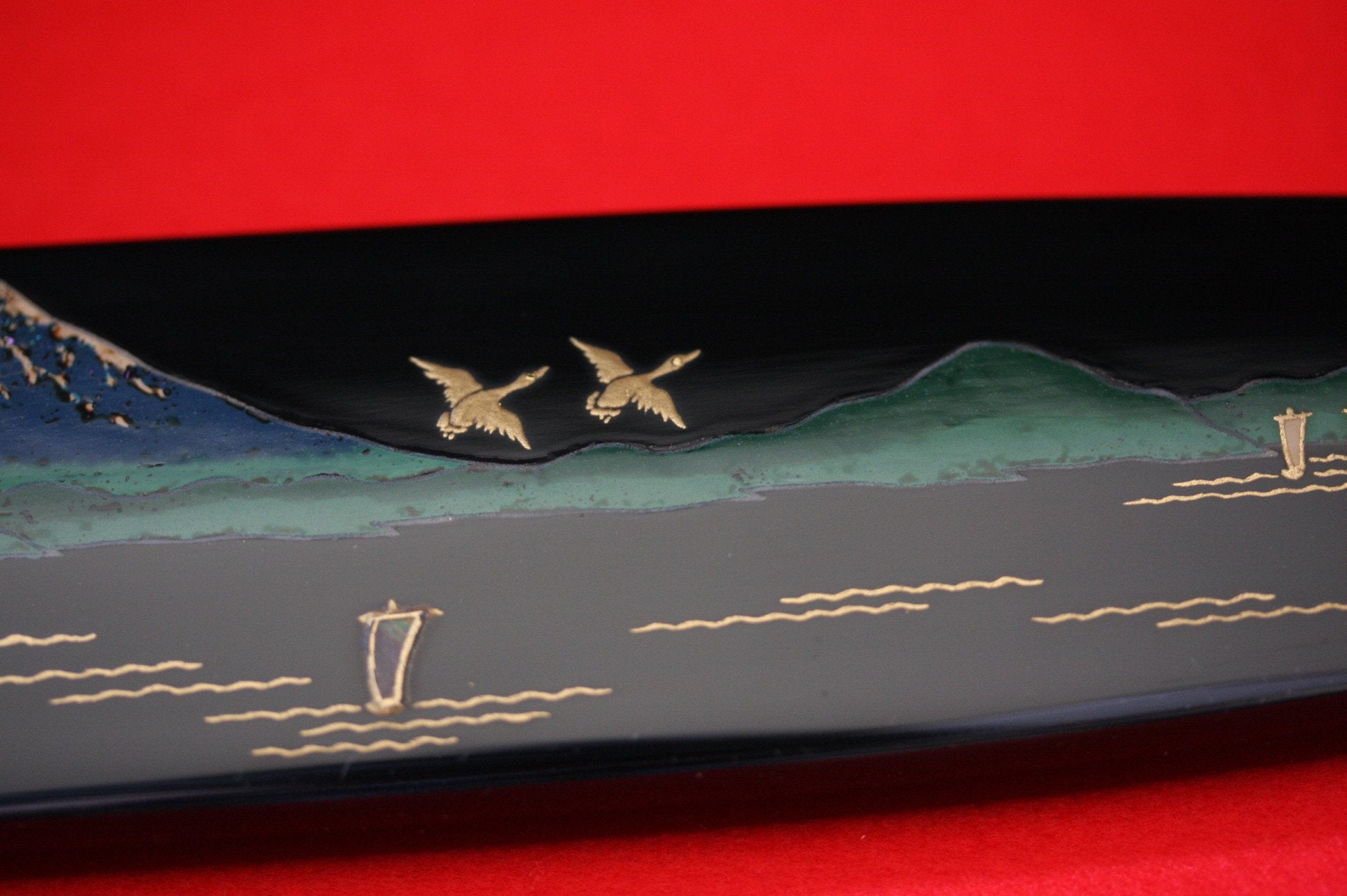 Takeshi Saji Knife VG10 Yanagiba 240mm with Makie Art - Mt.Fuji - Seisuke Knife