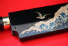 Takeshi Saji VG10 Japanese Yanagiba Chef Knife with Maki-e Art Mt. Fuji & Waves 300mm - Seisuke Knife - Slide 4