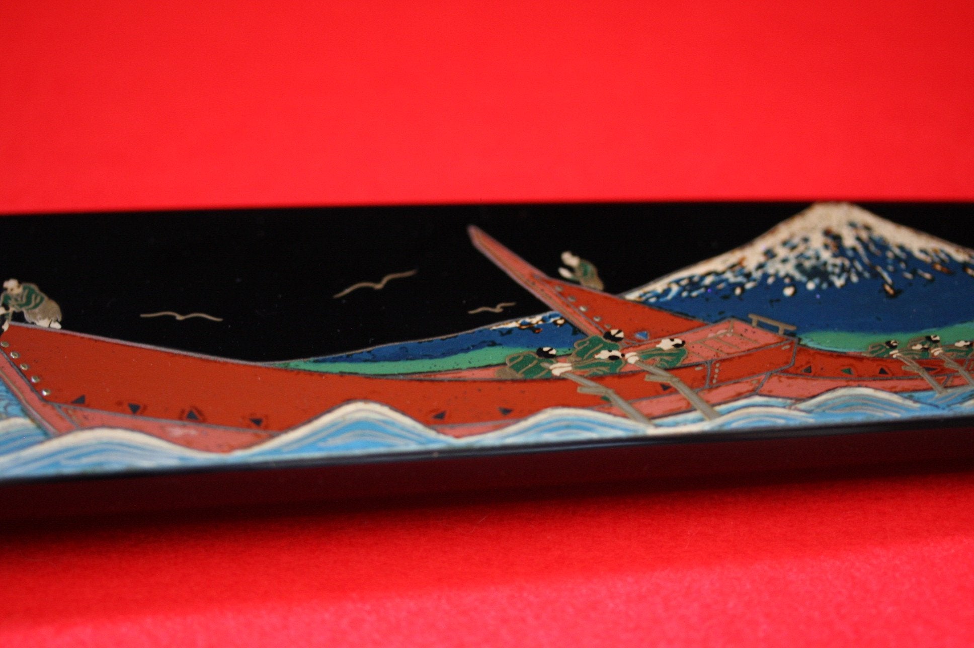 Takeshi Saji SG2 Japanese Sujihiki Chef Knife 270mm with Maki-e Art Mt. Fuji & Ship - Seisuke Knife