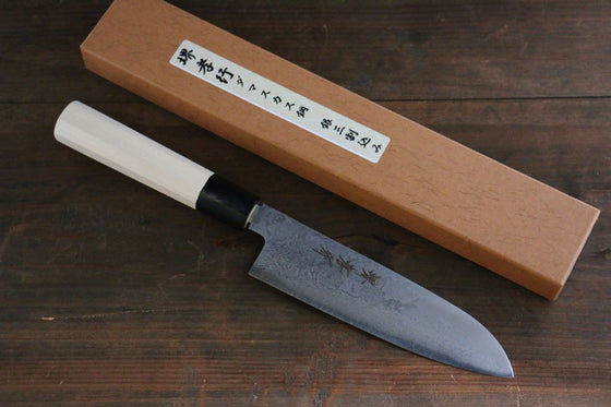 Sakai Takayuki Silver Steel No.3 Damascus Santoku 180mm - Seisuke Knife
