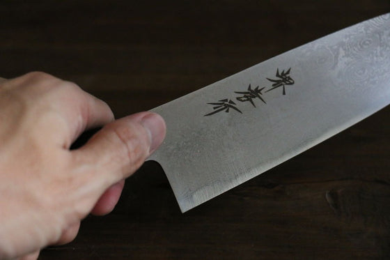 Sakai Takayuki Silver Steel No.3 Damascus Santoku 180mm - Seisuke Knife