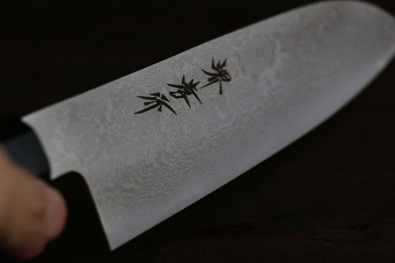 Sakai Takayuki Silver Steel No.3 Damascus Santoku 180mm - Seisuke Knife