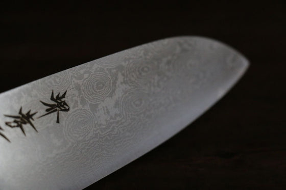 Sakai Takayuki Silver Steel No.3 Damascus Santoku 180mm - Seisuke Knife